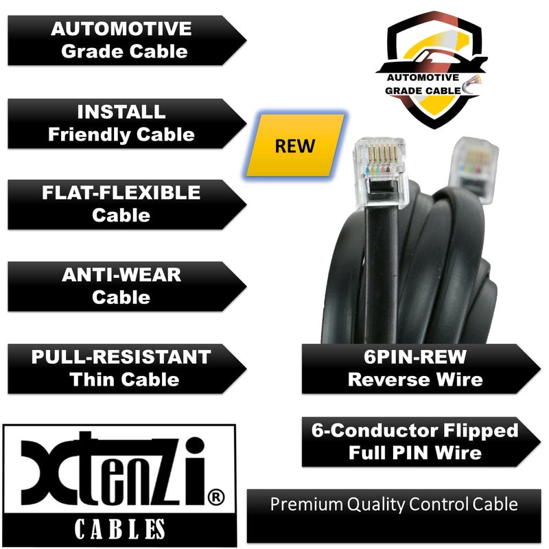 Xtenzi 6Pin Flex Cable XTFC Wire Accessory XT91674 for Amp Remote Bass Knob Compatible with Infinity Reference Amplifiers - Image 4
